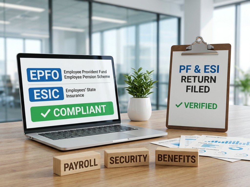 PF & ESI Filing Services — EPFO and ESIC compliant returns
